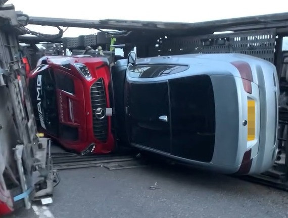 The transporter crashed on Wednesday night on a road near Kent