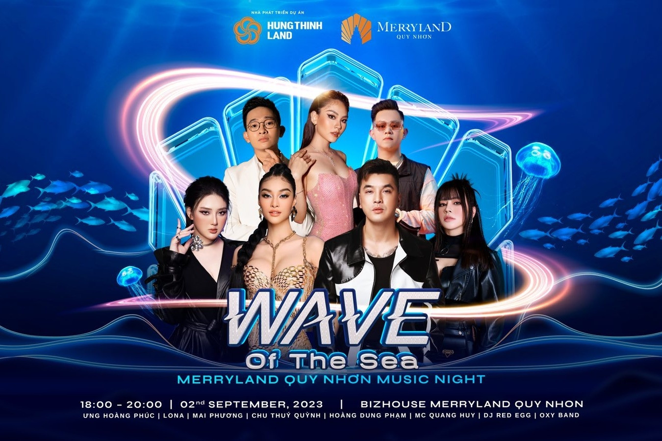 Wave of the sea - đêm nhạc khuấy động MerryLand Quy Nhơn dịp 2/9