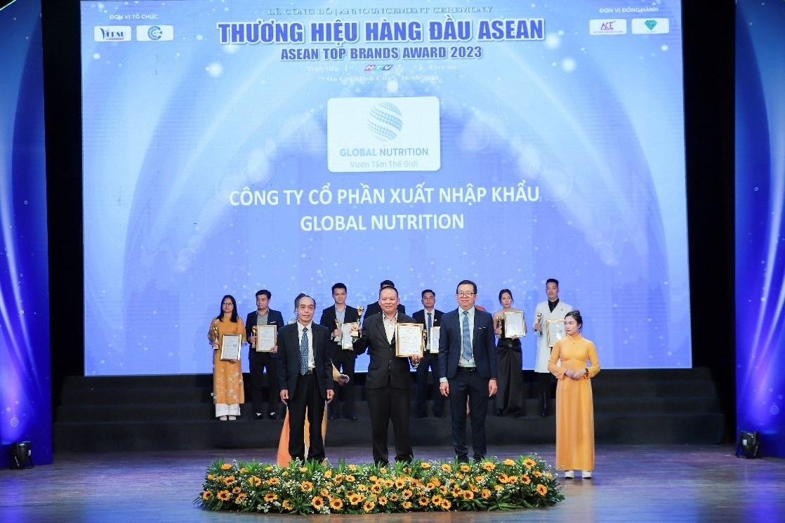 Global Nutrition được vinh danh Top 10 Thương hiệu hàng đầu Đông Nam Á