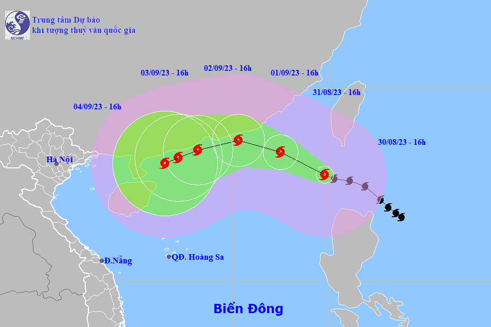 Bão Saola đã vào Biển Đông, ít khả năng gây gió mạnh và mưa lớn cho đất liền