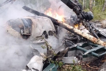 Trực thăng Nga rơi khi huấn luyện, toàn bộ phi hành đoàn thiệt mạng