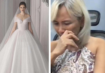 Người mẹ gây xúc động khi mua váy cưới trong buổi đấu giá từ thiện