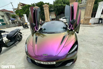 Siêu xe McLaren 720S giá 20 tỷ đồng xuất hiện ở vùng quê tỉnh Nghệ An