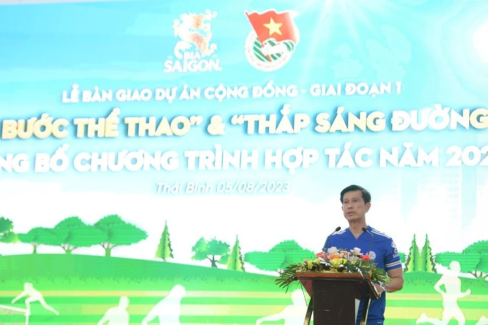 Sabeco góp sức thắp sáng đường, nâng bước thể thao vùng nông thôn