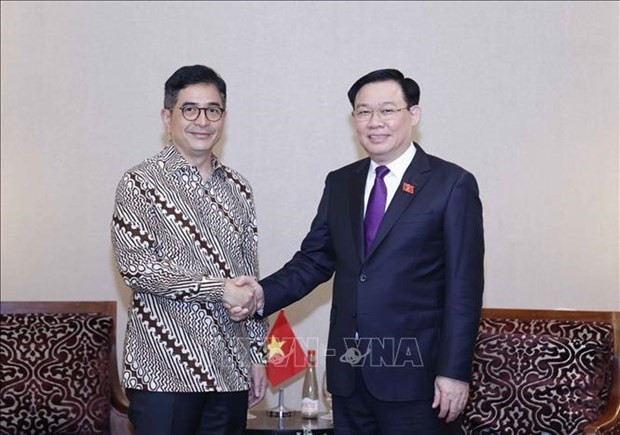 NA leader receives head of Indonesian Chamber of Commerce and Industry hinh anh 2