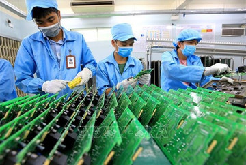 Electronics manufacturing makes up nearly 18% of Vietnam’s industry