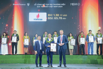 Petrovietnam vào Top 10 thương hiệu giá trị nhất Việt Nam