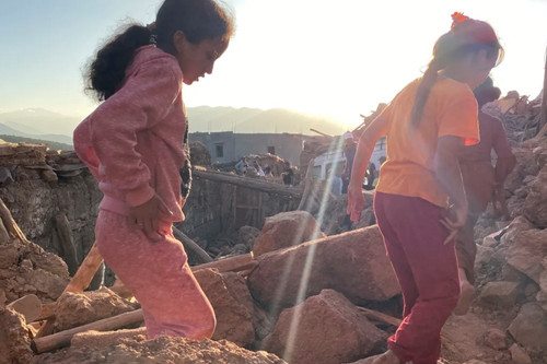 Cảnh hoang tàn ở ngôi làng “biến mất chỉ 10 giây” trong thảm họa động đất Maroc
