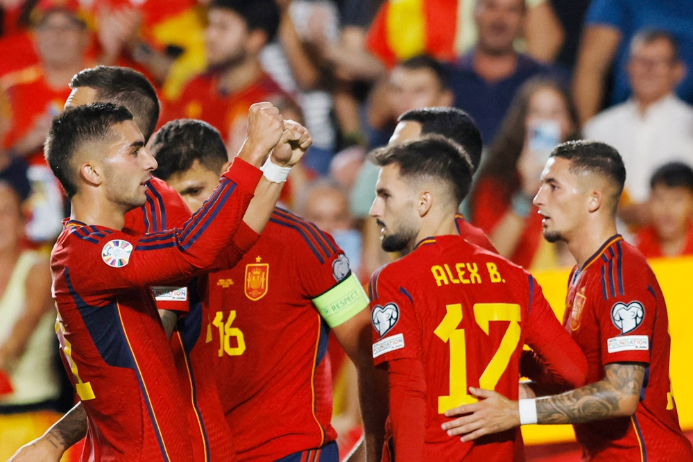 Tây Ban Nha thắng giòn 6-0 ở vòng loại Euro 2024