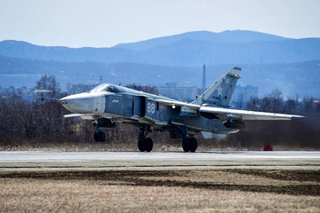 Tiêm kích Su-24 của Nga bị rơi khi bay huấn luyện