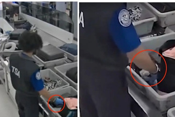 Cận cảnh nhân viên an ninh sân bay Mỹ trộm tiền trong hành lý của khách