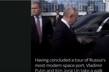 Xem Tổng thống Putin mời ông Kim Jong Un đi thử 'siêu xe' riêng