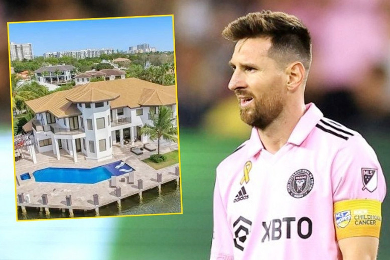 'Đột nhập' biệt thự 10 triệu đô Messi mới mua ở Miami