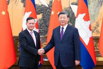 Thủ tướng Campuchia hội đàm với ông Tập Cận Bình ở Bắc Kinh