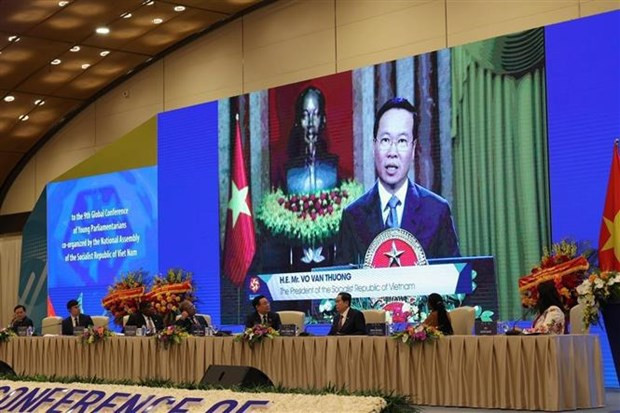 Ninth Global Conference of Young Parliamentarians opens in Hanoi hinh anh 3