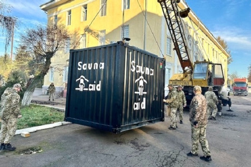 Tiết lộ về phòng xông hơi di động của binh lính Ukraine trên tiền tuyến