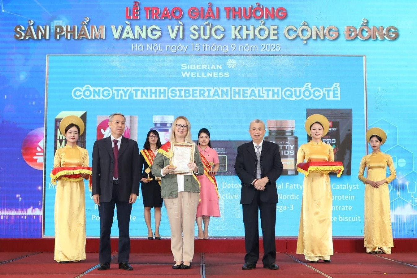 Siberian Wellness tiếp tục nhận Huy chương vàng vì sức khỏe cộng đồng
