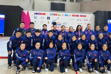 Vietnamese gymnasts bag three golds at aerobic Asian championships