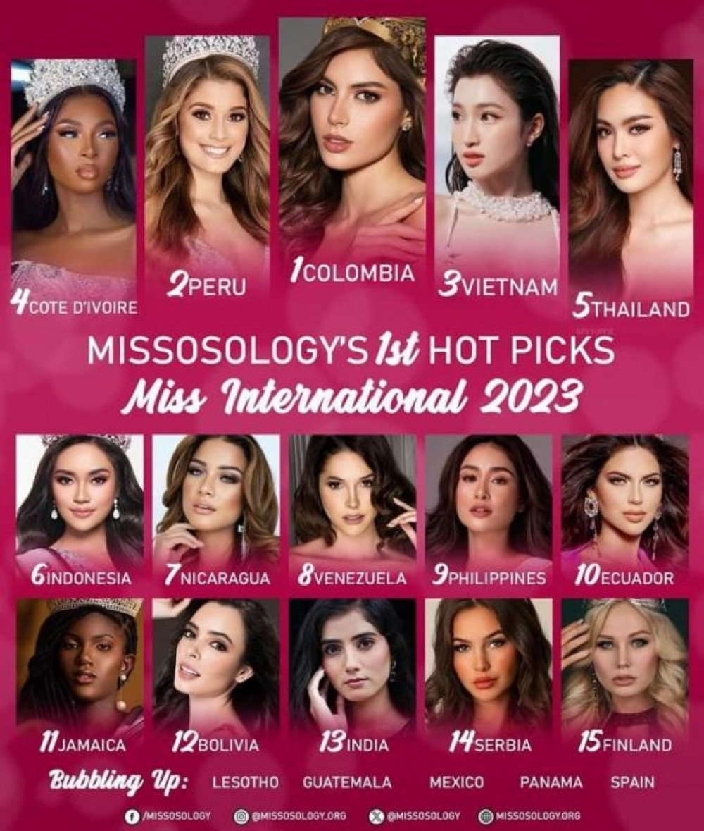 missosology picks local contestant among top 5 at miss international 2023 picture 1