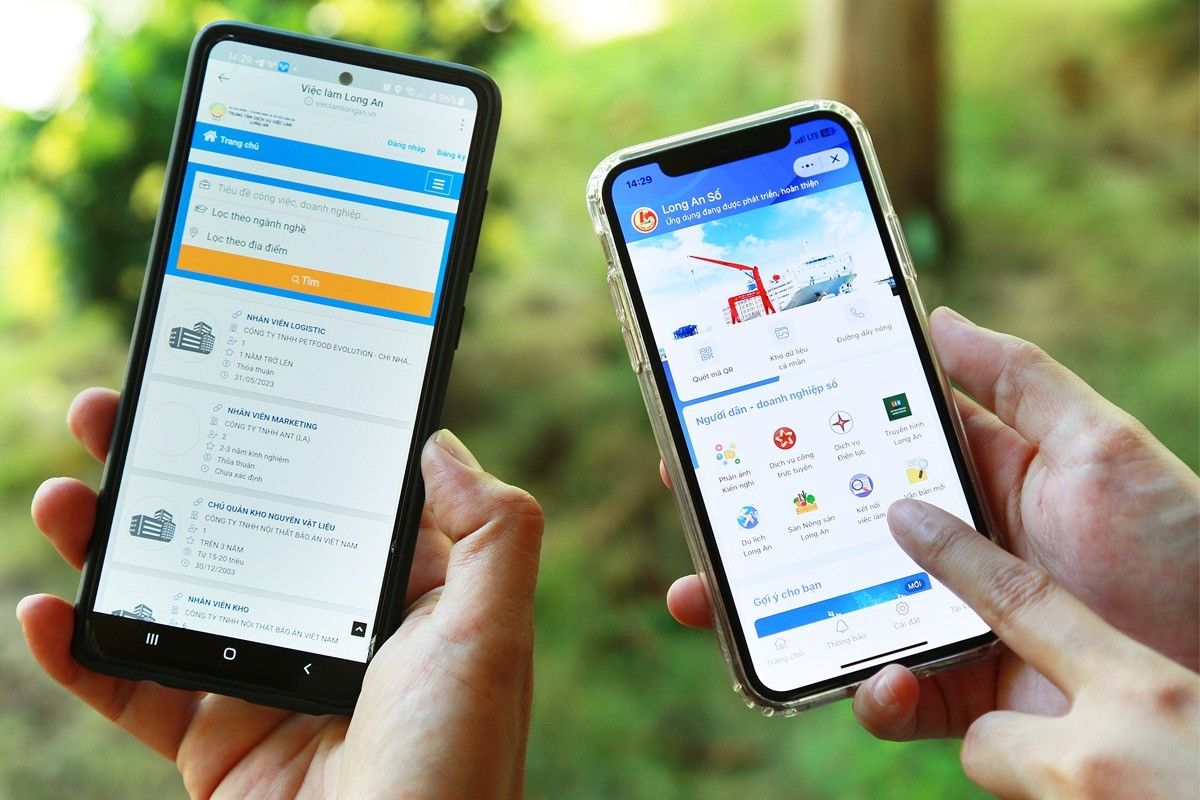 Người dân Long An có thể tìm kiếm việc làm qua mini app trên Zalo