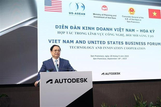 PM calls on Vietnamese, US firms to help implement comprehensive strategic partnership hinh anh 1