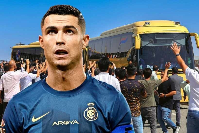 Ronaldo choáng khi CĐV Iran đuổi theo xe buýt, trèo vào khách sạn