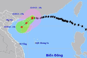 Bão Saola suy yếu nhanh, gây mưa cho ven biển miền Bắc