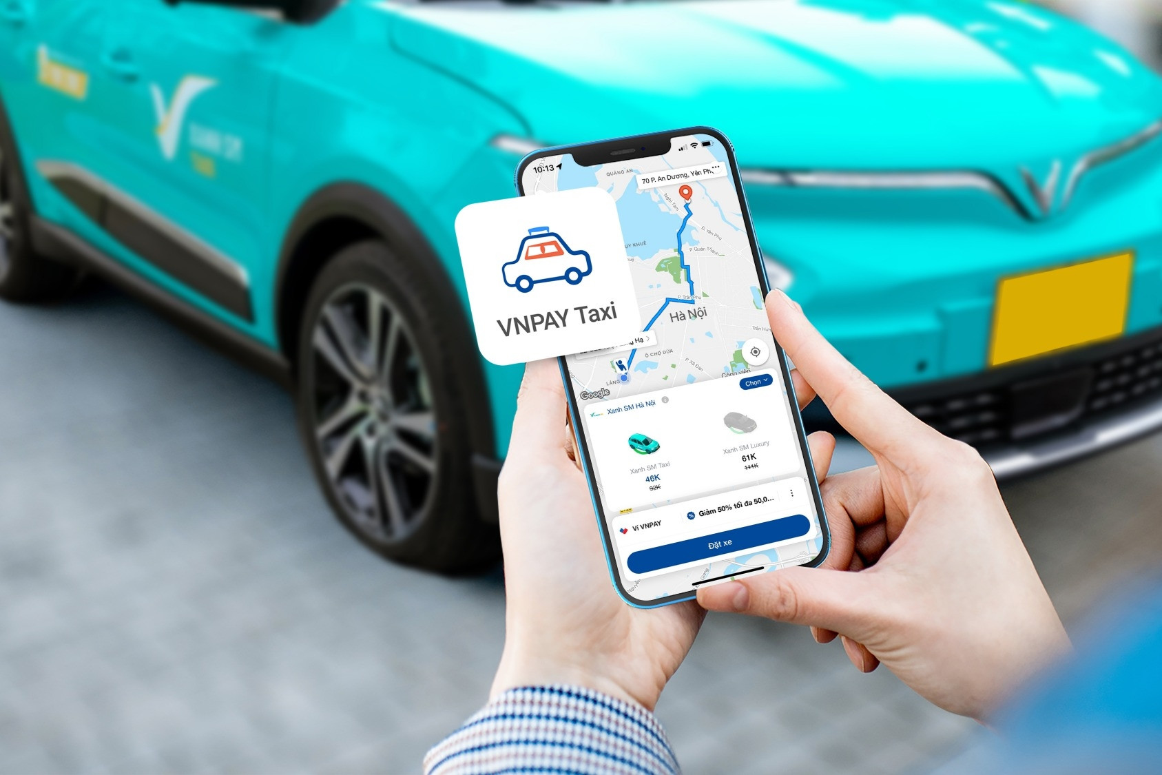 Đã có thể gọi taxi Xanh SM qua ứng dụng ngân hàng và ví VNPAY