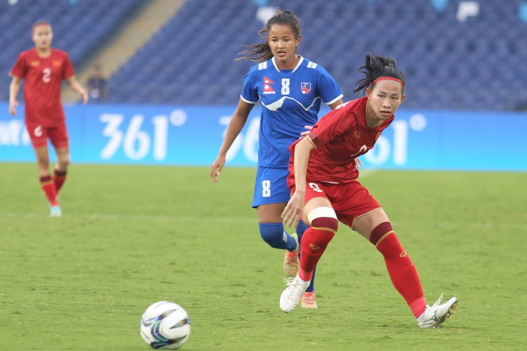 Trực tiếp bóng đá nữ ASIAD 19 Việt Nam 0-0 Nepal: Thế trận lấn lướt