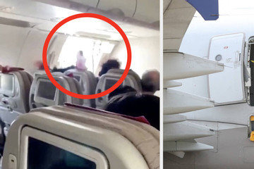 Hành khách bị bắt vì 'cố mở cửa máy bay để nhảy' giữa không trung