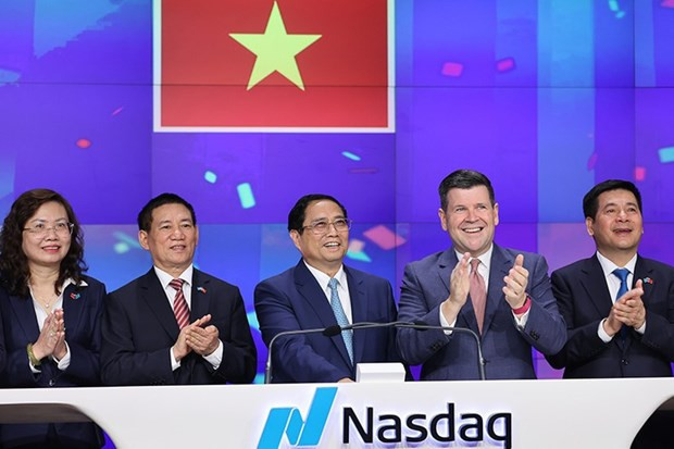PM meets with New York Mayor, opens Nasdaq trading session hinh anh 2