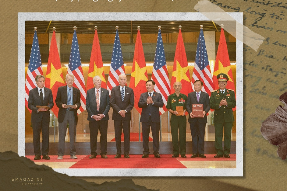 The found diary of a veteran and the meeting with US President Biden