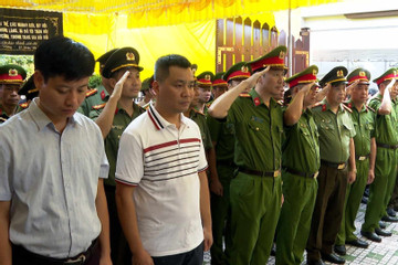 Truy thăng quân hàm cán bộ công an hy sinh khi làm nhiệm vụ tại Thái Bình