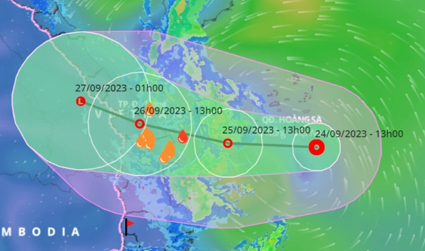 tropical depression heading for central vietnam picture 1