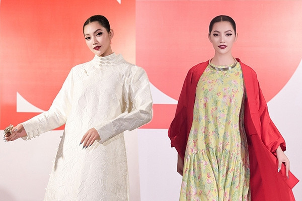 Hoa hậu Đại dương Thu Uyên catwalk qua 5 tầng lầu