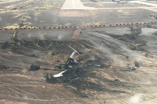 Khoảnh khắc máy bay vận tải quân sự nổ tung sau khi hạ cánh ở Mali