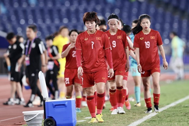 Vietnamese women's football team eliminated from ASIAD 19 hinh anh 1