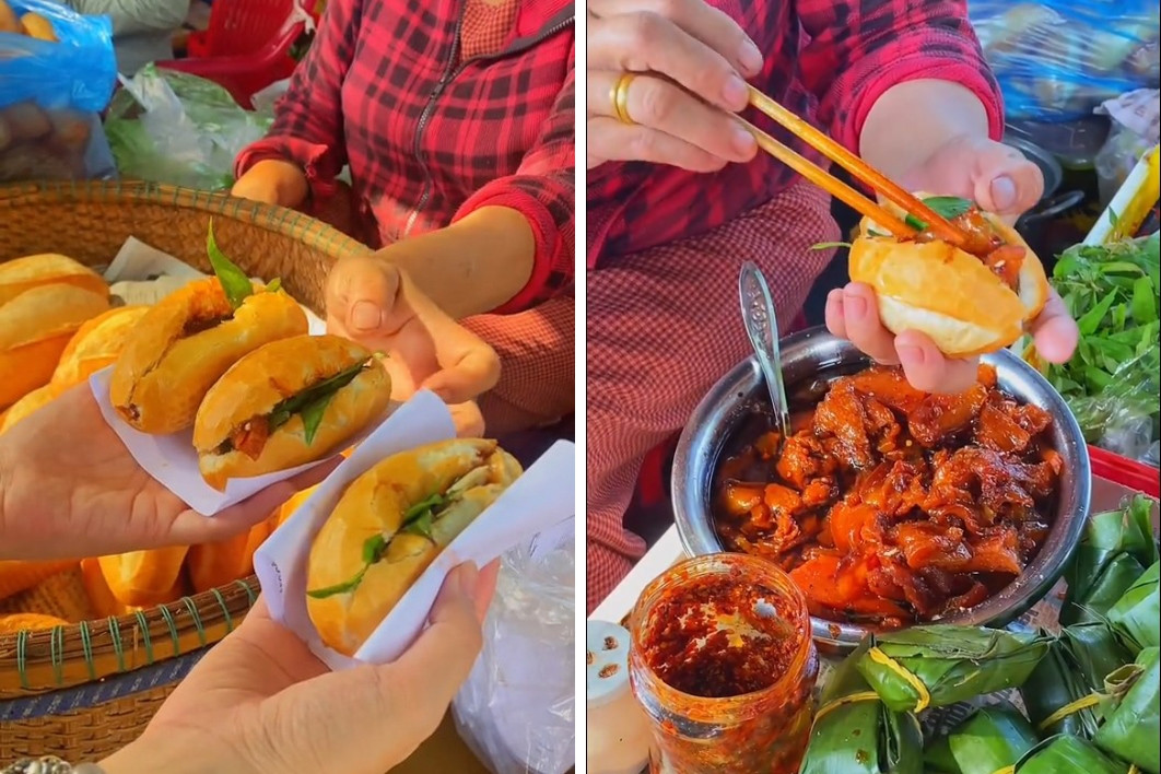 Bánh mì tí hon nổi tiếng ở Huế, giá chỉ 5.000 đồng, khách ăn vài cái mới bõ thèm