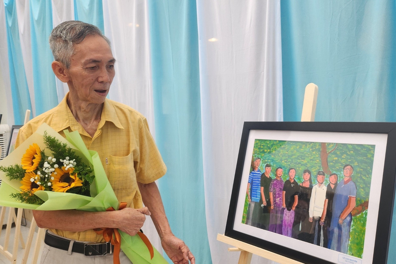 Mười năm học vẽ tranh để thoát khỏi di chứng đột quỵ