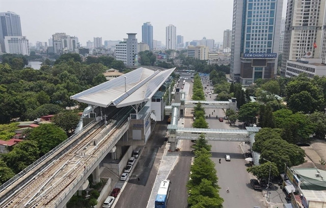 Eight elevated stations of Nhon-Hanoi Station Urban Railway completed