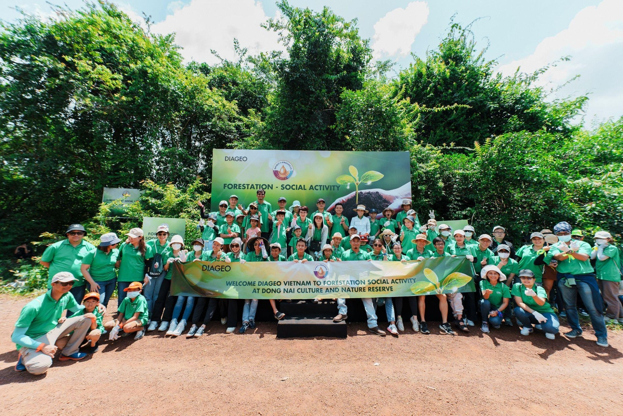 Diageo Việt Nam trồng 1.000 cây xanh ở Đồng Nai