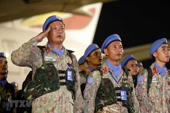 Image of Vietnam’s “blue berets” promoted to world