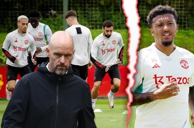 Các cầu thủ MU chán ngấy Jadon Sancho, muốn Erik Ten Hag tiễn sớm