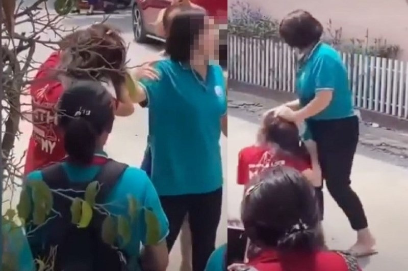 Nữ sinh ở Nghệ An đánh bạn, còn lớn tiếng khi có người can ngăn