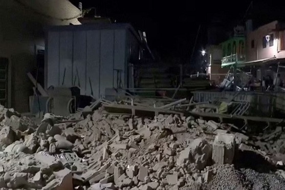 Video hiện trường đổ nát sau động đất mạnh ở Maroc