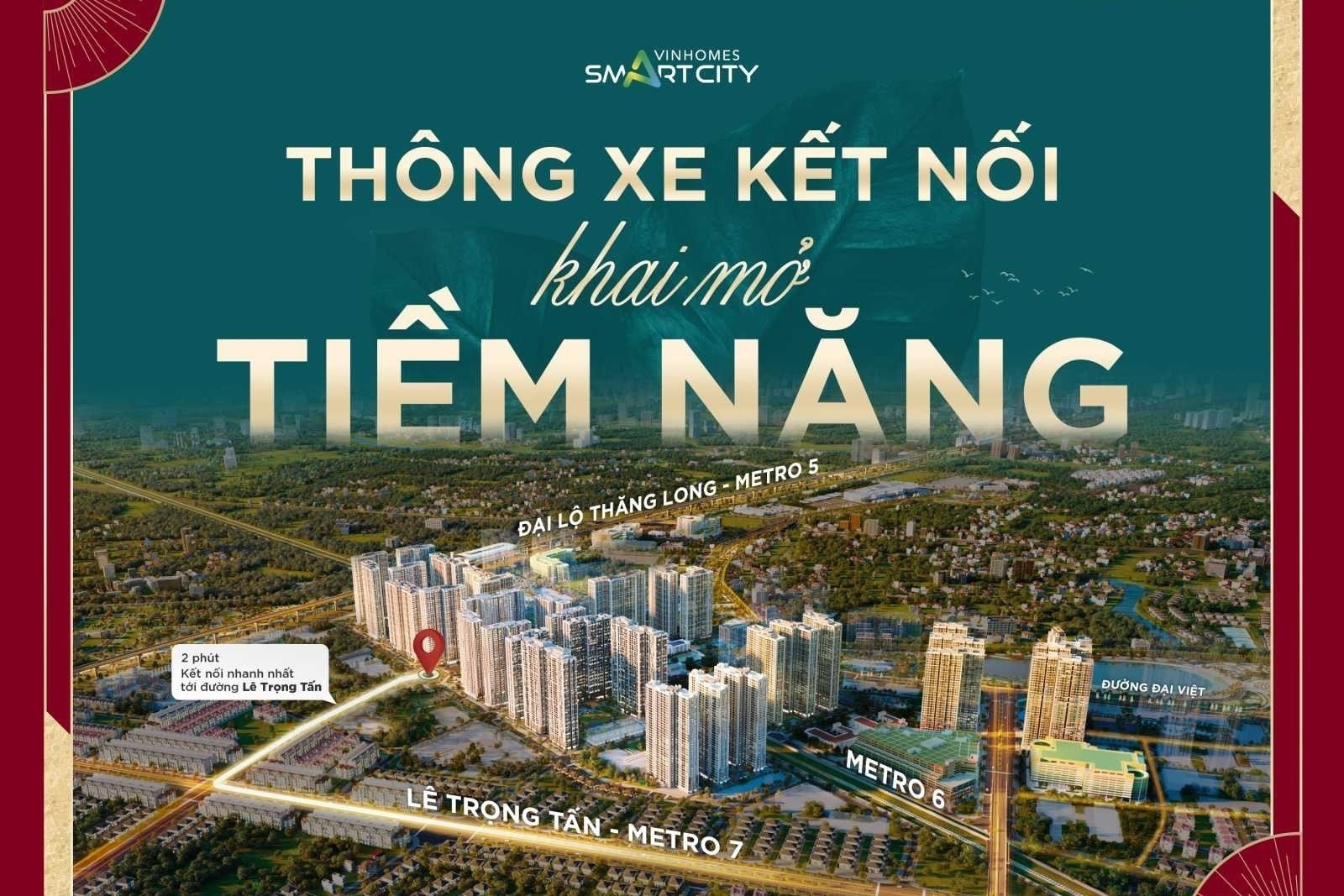 Vinhomes Smart City thông đường nối ra Lê Trọng Tấn kéo dài