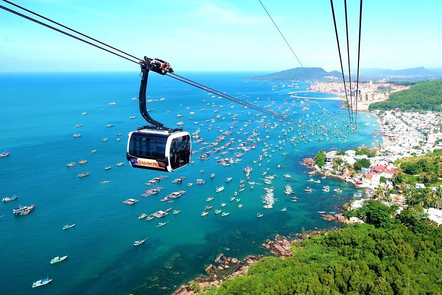 Cáp treo 3 dây vượt biển dài nhất thế giới ở tỉnh nào nước ta?
