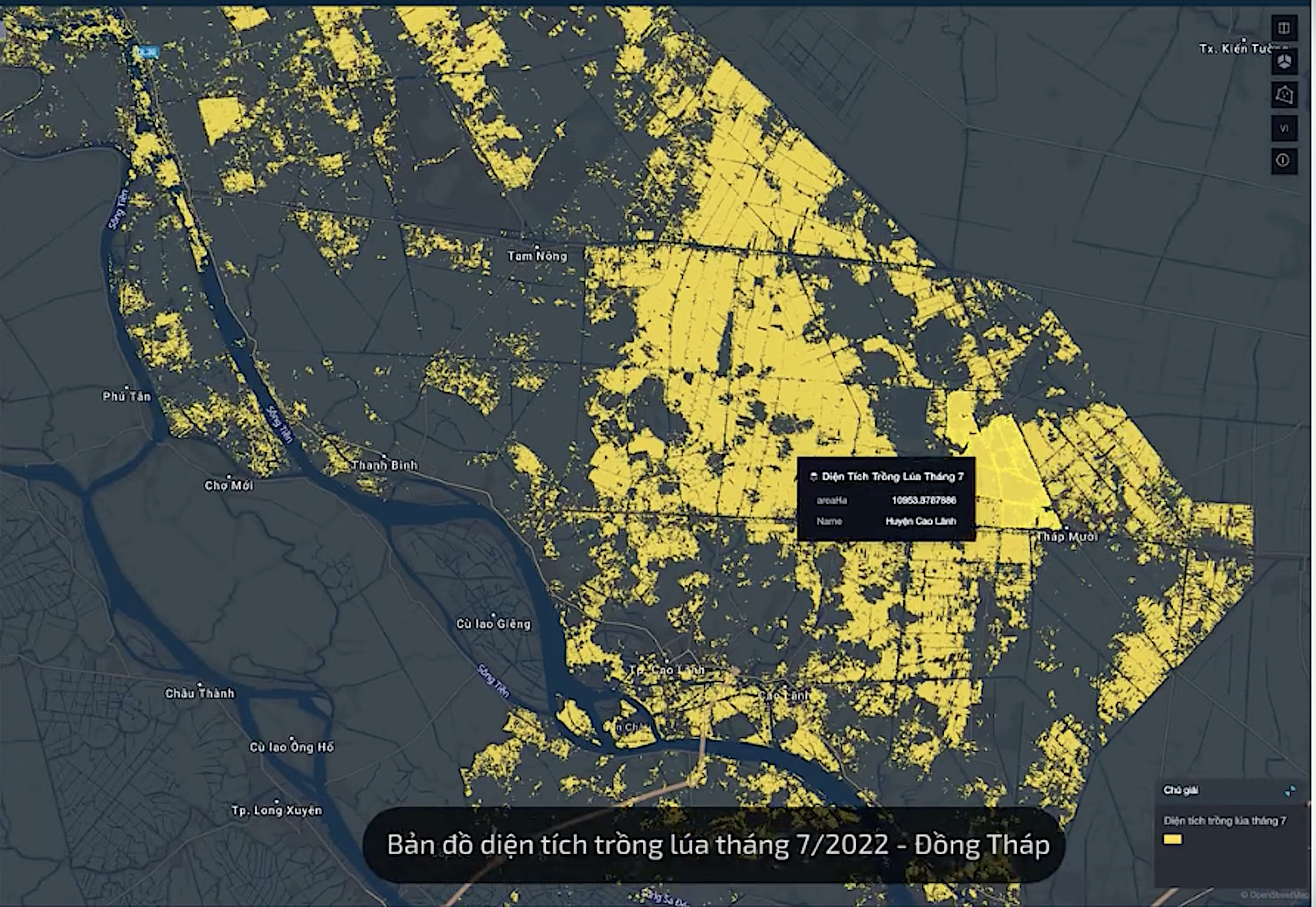 Ứng dụng GIS để theo dõi sự phát triển của cỏ dại, sâu bệnh