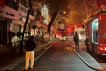 Hiện trường vụ cháy nhà ở phố cổ Hà Nội khiến 4 người tử vong