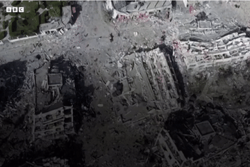 Cảnh hoang tàn ở Gaza sau 100 ngày xung đột